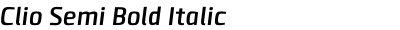 Clio Semi Bold Italic
